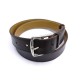 CEINTURE HERMES ETRIVIERE 90 CM EN CUIR MARRON BOUCLE ACIER PALLADIE BELT 670€