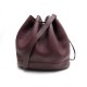 SAC A MAIN HERMES MARKET SEAU EN CUIR TOGO BORDEAUX LEATHER BUCKET PURSE 3100€