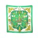 SERVICE TEINTURIER FOULARD HERMES ETRIERS SIOE VERT 