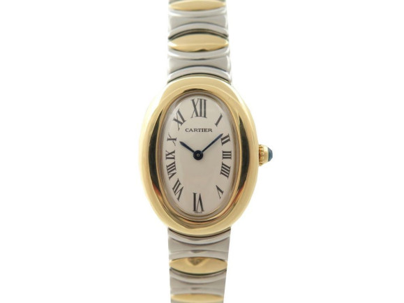 montre cartier baignoire 31 mm quartz or 18k acier