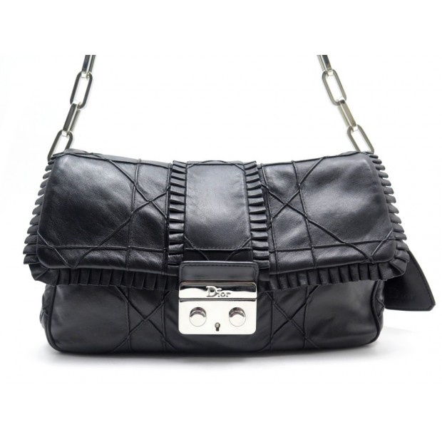 SAC CHRISTIAN DIOR MISS DIOR CUIR NOIR 