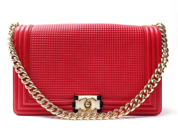 sac a main chanel grand boy bandouliere cuir