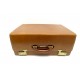 VINTAGE MALLETTE SAC LANCEL ATTACHE CASE A MAIN EN CUIR GOLD PATINE BRIEFCASE