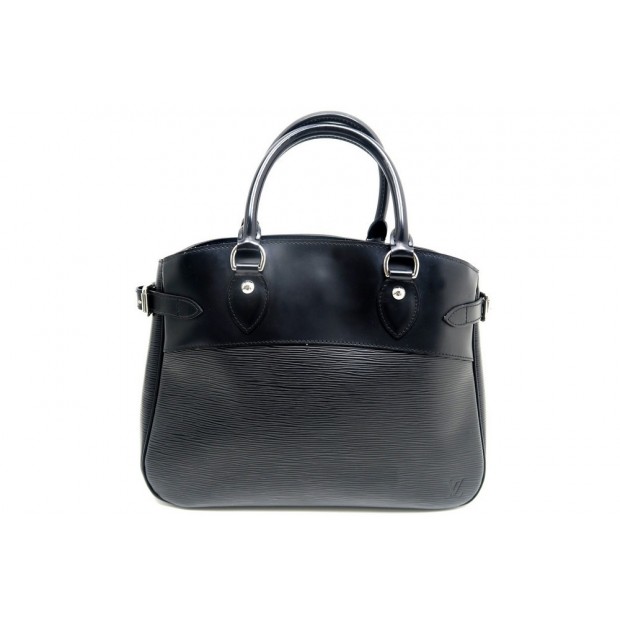 SAC A MAIN LOUIS VUITTON PASSY GM EN CUIR EPI NOIR LEATHER HAND BAG PURSE 1980€