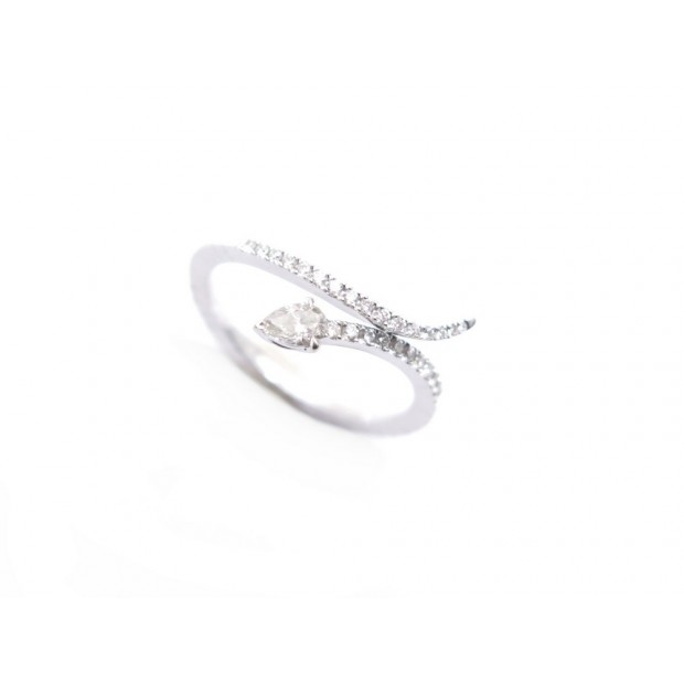 BAGUE MESSIKA SNAKE OR BLANC ET DIAMANTS 