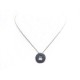 COLLIER PENDENTIF POMELLATO SABBIA EN OR BLANC SERTI 61 SAPHIRS NECKLACE 4500€