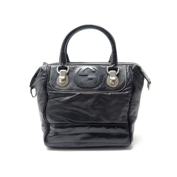 SAC A MAIN GUCCI 181527 CUIR & CUIR VERNIS 