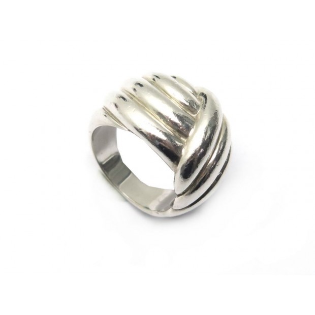 BAGUE HERMES TORSADE TAILLE 52 EN ARGENT MASSIF 9.7 GR SILVER STERLING RING 590€