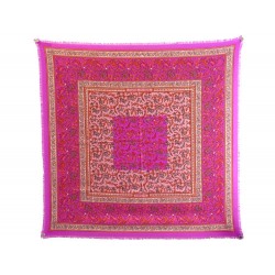 NEUF FOULARD HERMES CHASSE EN INDE CARRE 90 CACHEMIRE ET SOIE 