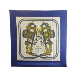 FOULARD HERMES BRIDES DE GALA CARRE SOIE 