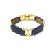 NEUF BRACELET HERMES PLACE BEAUVAU T17 EN CUIR DE CROCODILE POROSUS ALLIGATOR