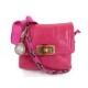 SAC A MAIN POCHETTE LANVIN CUIR ROSE 