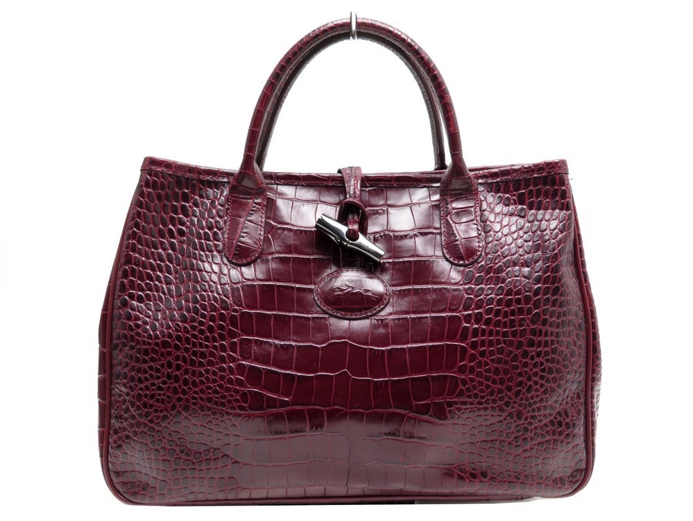 sac croco longchamp