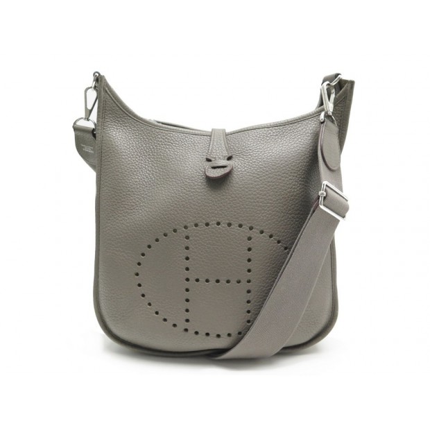 SAC HERMES EVELYNE CUIR ETAIN 