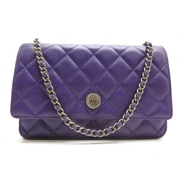 SAC CHANEL WOC CUIR VIOLET 