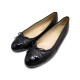 CHAUSSURES CHANEL BALLERINE CUIR NOIR 