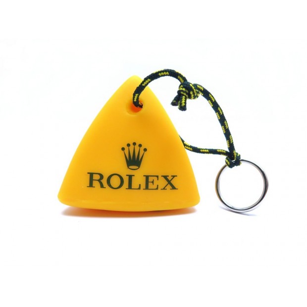 NEUF PORTE CLES ROLEX BOUEE JAUNE 2008 SWAN CUP 2011 REGATTA BUOY KEYS HOLDER