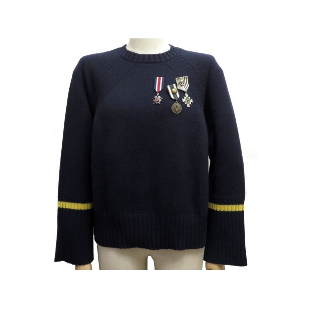 NEUF PULL ERMANNO SCERVINO MEDAILLES 42 IT 38 FR LAINE SOIE CACHEMIRE MEDAL 499€