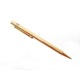 STYLO A BILLE MUST DE CARTIER TRINITY EN PLAQUE OR DORE GOLDEN BALL PEN 320€