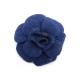 BROCHE CHANEL TISSU BLEU 