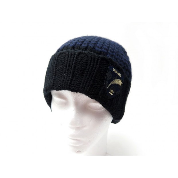 NEUF BONNET CHANEL ETOILE FILLANTE EN CACHEMIRE SHOOTING STAR BEANIE HAT 580€