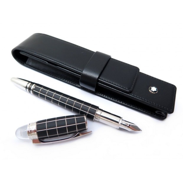 NEUF STYLO PLUME MONTBLANC STARWALKER 208 METAL RUBBER + ETUI FOUNTAIN PEN 695€