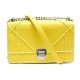 NEUF SAC A MAIN CHRISTIAN DIOR DIORAMA M0422 BANDOULIERE CUIR JAUNE CITRON 2750€