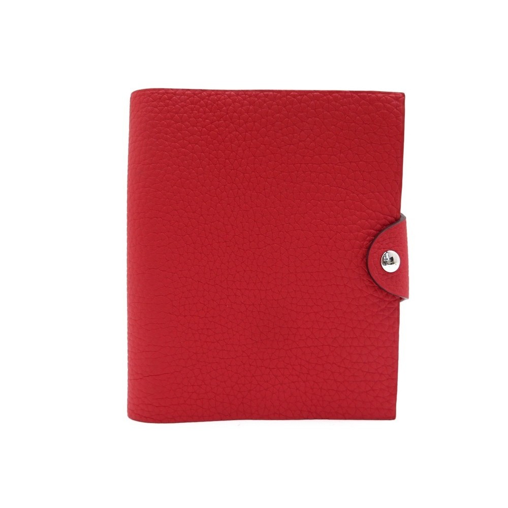 couverture de cahier hermes ulysse pm cuir rouge