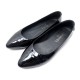 CHAUSSURES CHANEL BALLERINES G29574 CUIR VERNI NOIR 