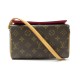 SAC A MAIN LOUIS VUITTON RECITAL EN TOILE MONOGRAM MARRON ET CUIR HAND BAG 660€