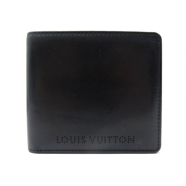 PORTEFEUILLE LOUIS VUITTON CUIR NOIR 