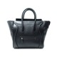 SAC A MAIN CELINE LUGGAGE MINI CABAS EN CUIR NOIR 