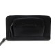 NEUF PORTEFEUILLE LONGCHAMP ZIPPE EN CUIR GRAINE NOIR NEW LEATHER WALLET 250€