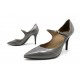 NEUF CHAUSSURES HERMES DEESSE 38 ESCARPINS EN CUIR GRIS + BOITE SAC SHOES 720€