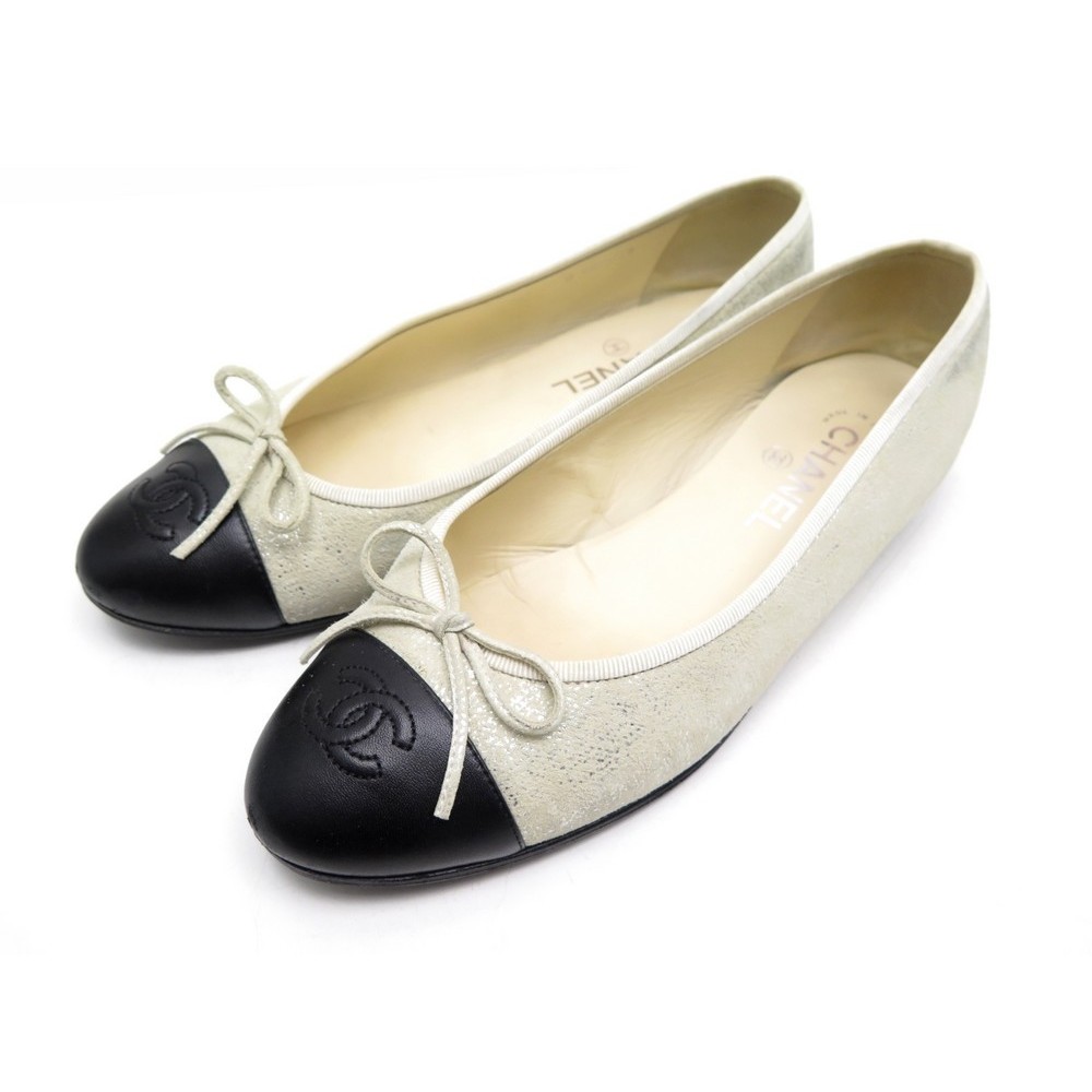 chaussures chanel ballerines g02819 39.5 cuir