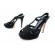 CHAUSSURES GIANVITO ROSSI ESCARPINS 39 FR DAIM VEAU VELOURS NOIR DEER SHOES 620€