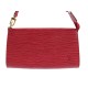 SAC A MAIN POCHETTE ACCESSOIRES LOUIS VUITTON EN CUIR EPI ROUGE RED CLUTCH 560€