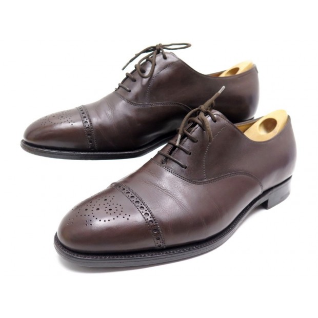 CHAUSSURES JOHN LOBB GROSVENOR 8E 42 RICHELIEU CUIR MARRON + EMBAUCHOIRS 1530€