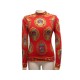 TSHIRT HERMES LES ARMES DE PARIS FLUCTUAT NEC MERGITUR 44 L SOIE ROUGE 1900€