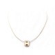 COLLIER HERMES PENDENTIF CAGE D H METAL DORE ET LAQUE PENDANT NECKLACE 345€