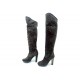 BOTTES CUISSARDES FOURREES A TALONS UGG COLLECTION 8 39 DAIM MARRON BOOTS 1050€