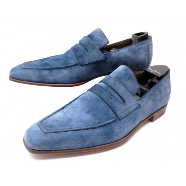 CHAUSSURES BERLUTI 8 42 MOCASSINS DAIM 