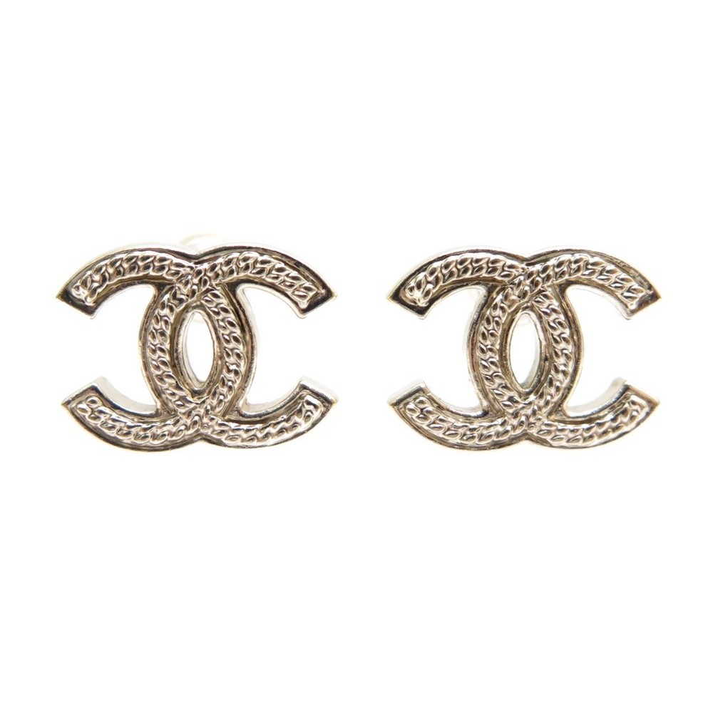Chanel CC logo Earrings Boucles Oreille Z2371 Mint Rare