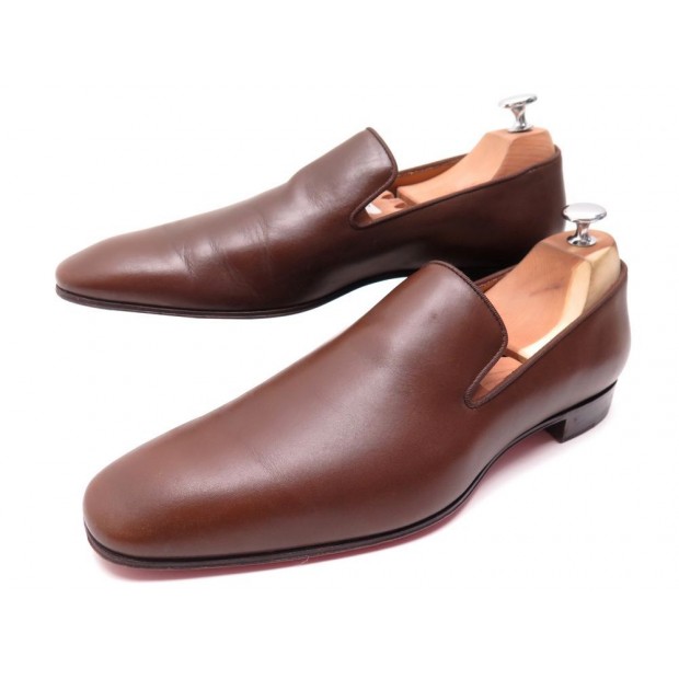 CHAUSSURES CHRISTIAN LOUBOUTIN DANDELION 42 MOCASSINS CUIR MARRON LOAFERS 625€