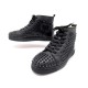 NEUF CHAUSSURES CHRISTIAN LOUBOUTIN BASKETS LOUIS SPIKE 41 SNEAKERS CUIR 965€