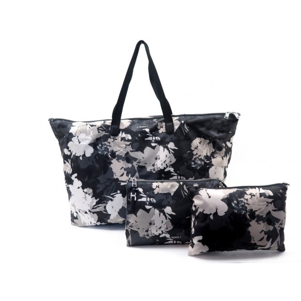 NEUF SAC A MAIN TUMI AFRICAN FLORAL BESACE JUST IN CASE ET POCHETTE BASEL 195€