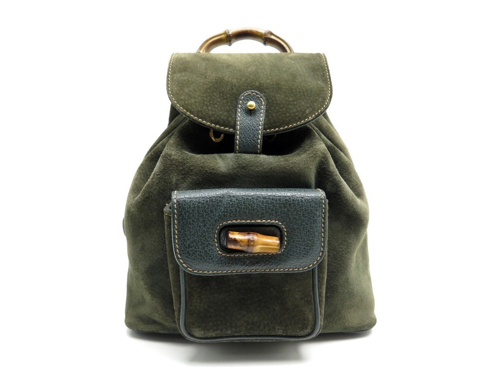 sac a dos gucci bamboo 003 58 0030 en cuir graine