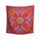 NEUF FOULARD HERMES BRINS D OR JULIA ABADIE EN SOIE ROSE + BOITE SILK SCARF 370€