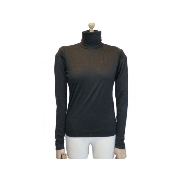 NEUF PULL LORO PIANA COL ROULE S 38 IT 34 FR CACHEMIRE ANTHRACITE CASHMERE 950€