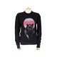 PULL YVES SAINT LAURENT PANTHERE NOIRE 512405 S 36 EN LAINE NOIR BLACK WOOL 890€